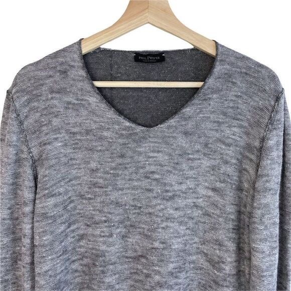 Phil Petter Made in Austria (Sala 17) Baumwolle Cotton Linen Blend Knit Top - Picture 2 of 8